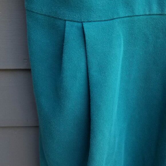 Madewell Green Knit Dress w/front Pockets size Medium - Picture 9 of 12